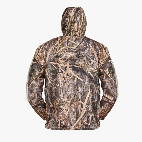 Gator Waders 1/2 Zip Bog Hoodie - Large Men's - Mossy Oak "Habitat" - Picture 3 of 5